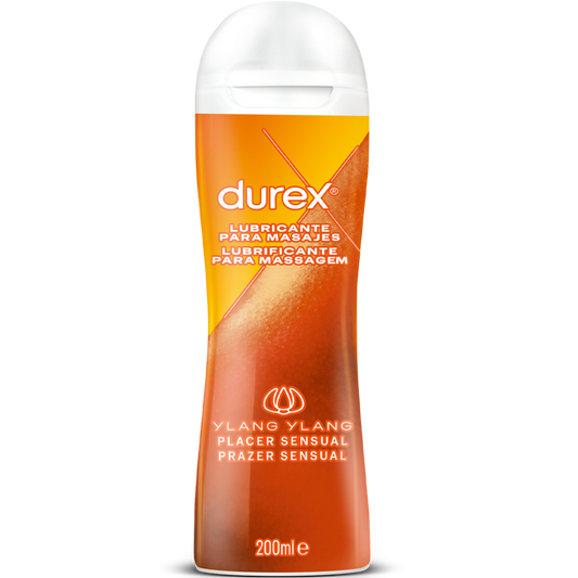 LUBRIFICANTE MASSAGEM DUREX 2 EM 1 SENSUAL - YLANG YLANG 200 ML