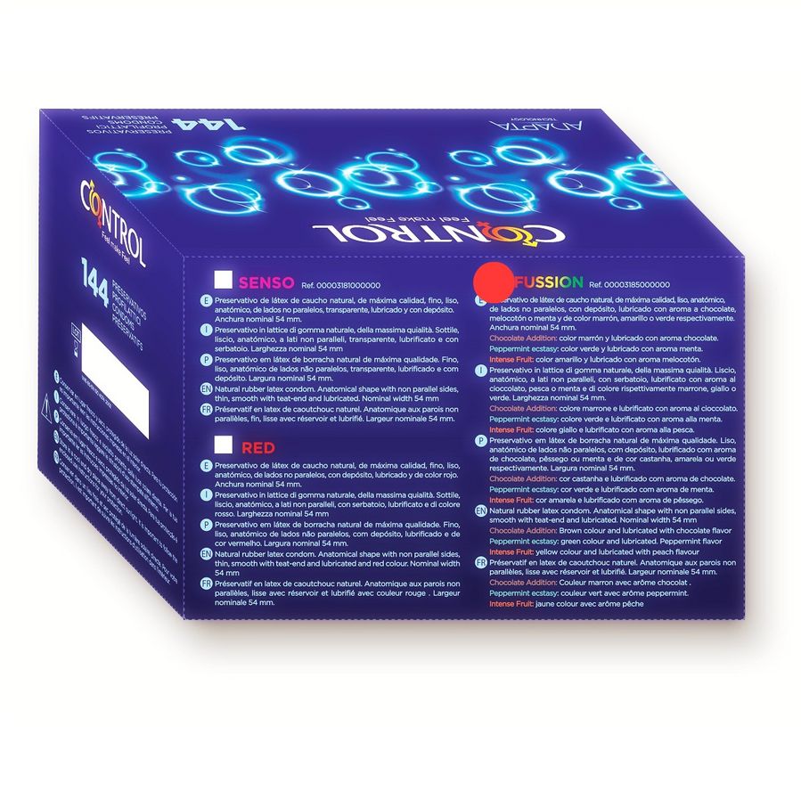 PRESERVATIVOS CONTROL ADAPTA FUSSION 144 UNITS