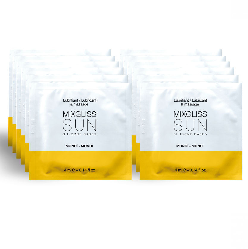 LUBRIFICANTE À BASE DE MIXGLISS MONOI 12 PEÇAS 4ML