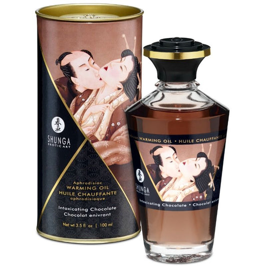 ÓLEO DE MASSAGEM COM EFEITO CALOR SABOR INTENSO DE CHOCOLATE 100 ML