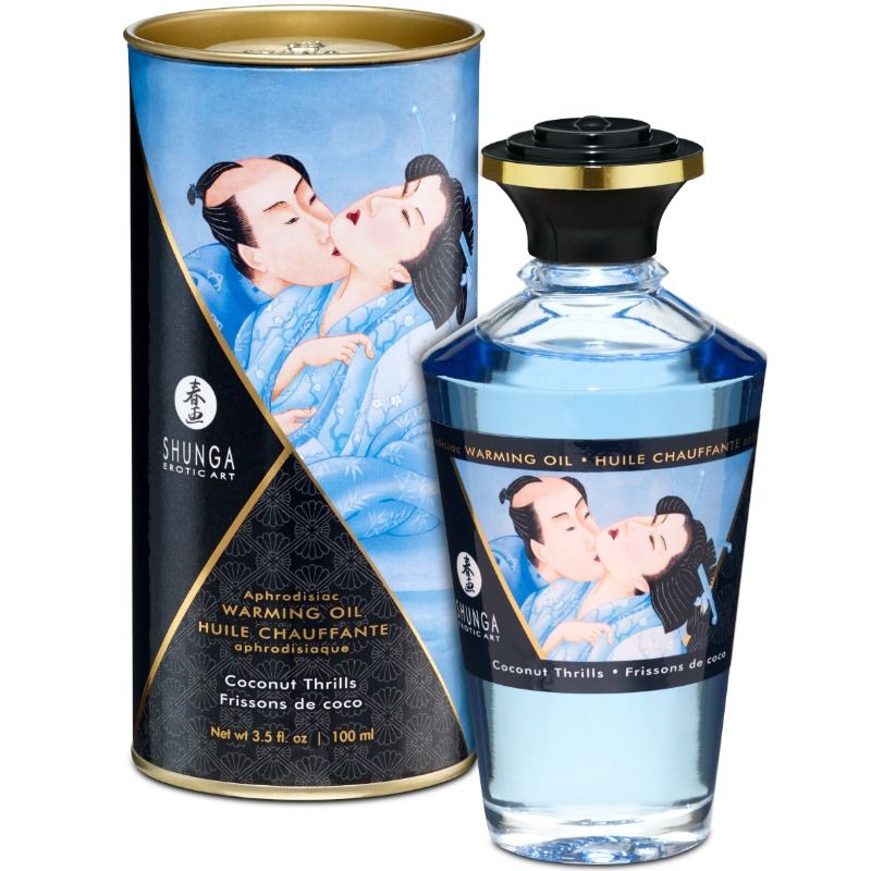 ÓLEO DE MASSAGEM COM EFEITO CALOR SABOR DE COCO 100 ML