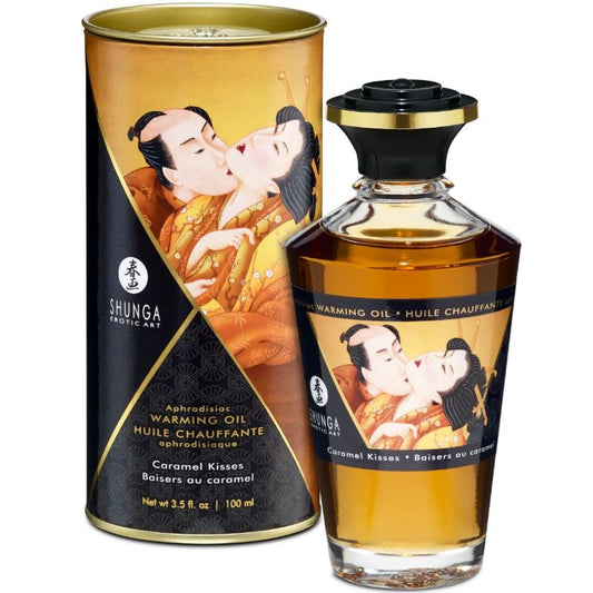 ÓLEO DE MASSAGEM COM EFEITO CALOR SABOR CARAMELO 100 ML