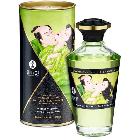 ÓLEO DE MASSAGEM COM EFEITO CALOR SABOR MIDNIGHT SORBT 100 ML