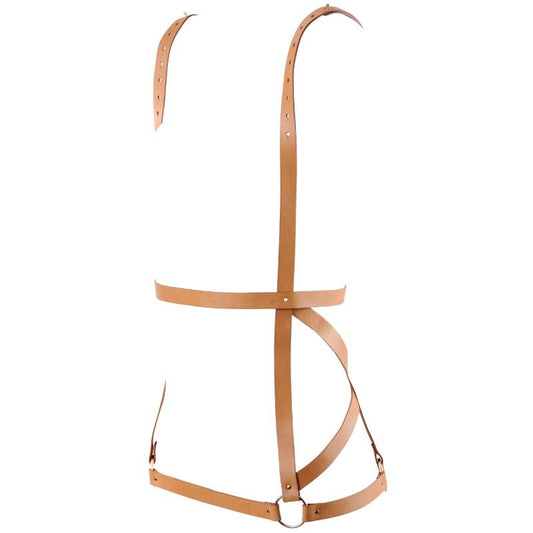 INDISCRETS MAZE HARNESS FORMA DE VESTIDO - MARROM