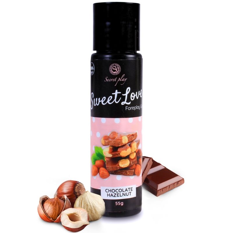 GEL SECRETPLAY DOCE AMOR CHOCOLATE COM AVELÃ 60 ML