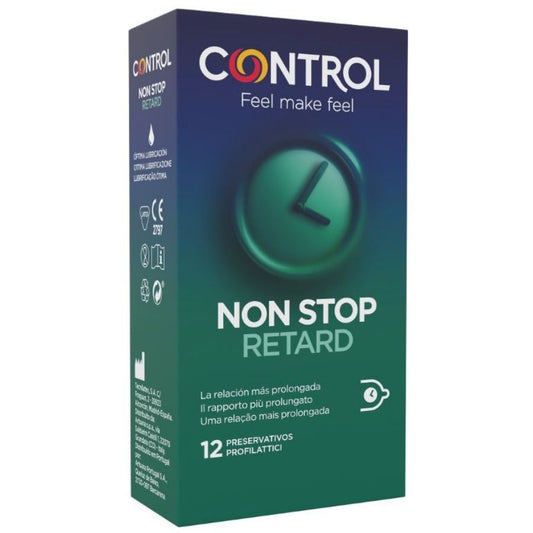 PRESERVATIVOS CONTROL NON STOP RETARD CONDOMS 12 UNITS