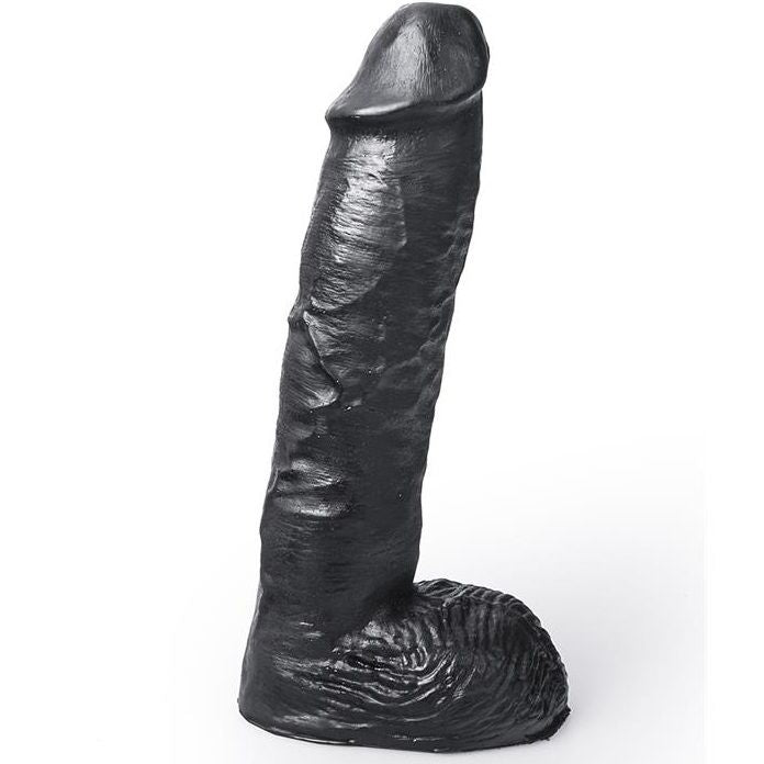 DILDO REALÍSTICO PRETO COR PRETO 24 CM