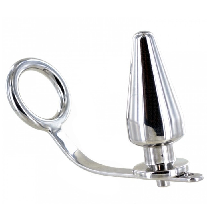 ANEL DE METALHARD COCK COM PLUG ANAL