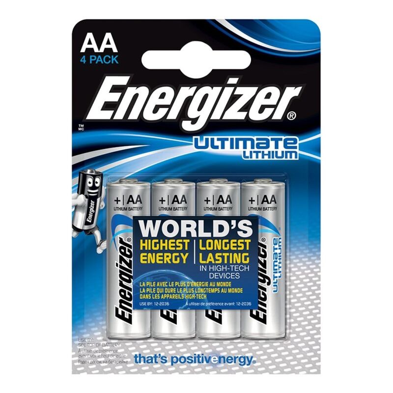 ULTIMATE LÍTIO AA L91 LR6 1,5V *4 UNIDADES