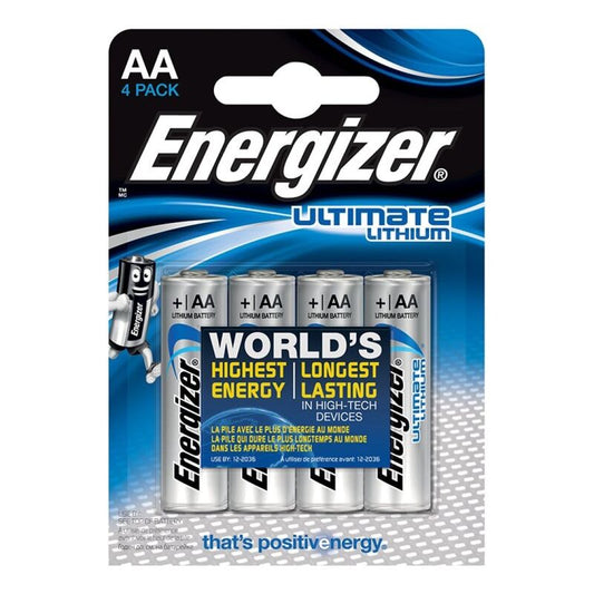 ULTIMATE LÍTIO AA L91 LR6 1,5V *4 UNIDADES