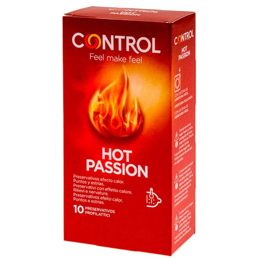 PRESERVATIVOS CONTROL HOT PASSION EFEITO CALOR 10 UNIDADES