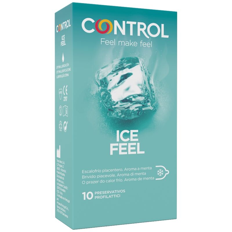 PRESERVATIVOS CONTROL ICE FEEL EFEITO FRIO 10 UNIDADES
