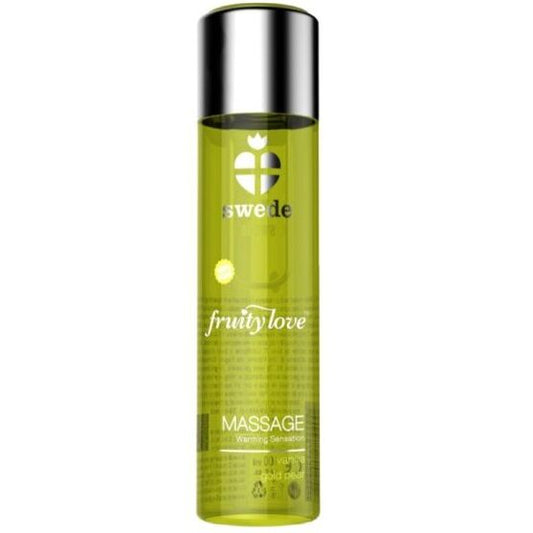 SWEDE FRUITY LOVE ÓLEO DE MASSAGEM EFEITO DE AQUECIMENTO BAUNILHA E PÊRA DOURADA 60 ML.