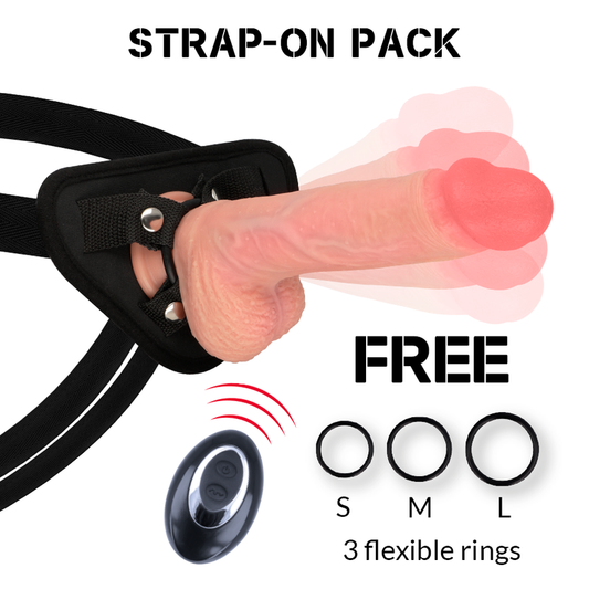ARCOTE ROCKARMY + VIBRADOR DE SILICONE LÍQUIDO PREMIUM APACHE CONTROLE REMOTO 22CM