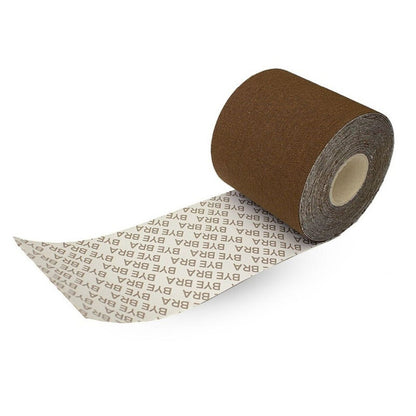 BODY TAPE 5M X 6,5 CM + 3 PARES DE COBERTURAS DE BICO MARROM ESCURO