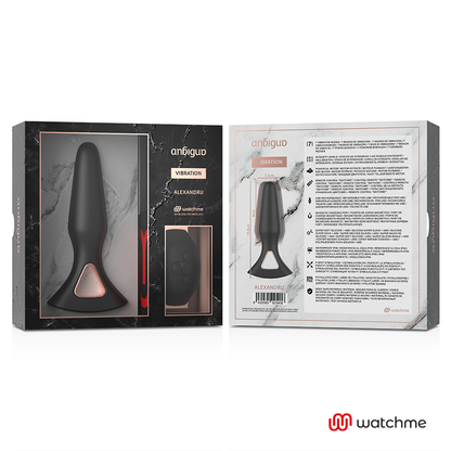 VIBRADOR ANAL PLUG ALEXANDRU WATCHME CONTROLE REMOTO