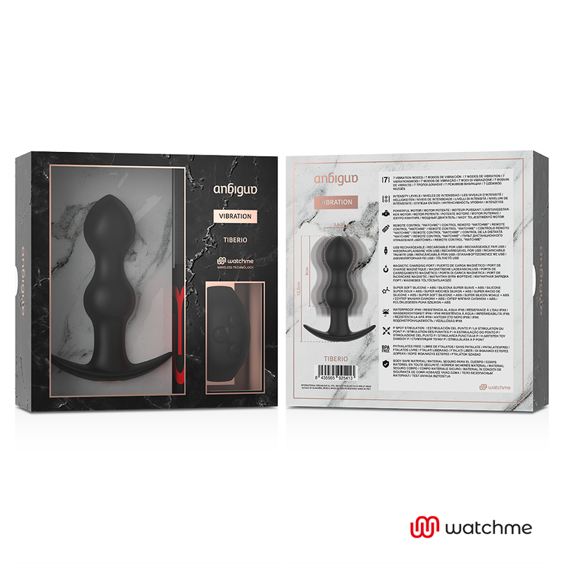 PLUGUE DE CONTROLE REMOTO WATCHME VIBRADOR ANAL TIBÉRIO