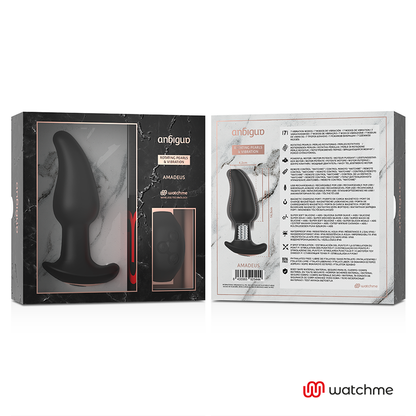 VIBRADOR DE PLUG ANAL COM CONTROLE REMOTO WATCHME COM ROTAÇÃO