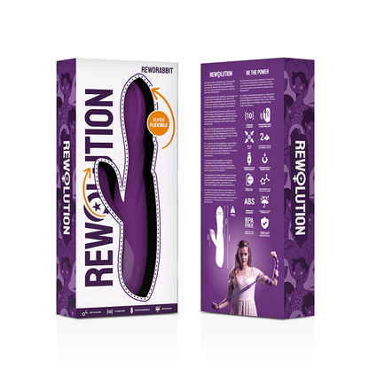 VIBRADOR FLEXÍVEL REWORABBIT COM COELHO