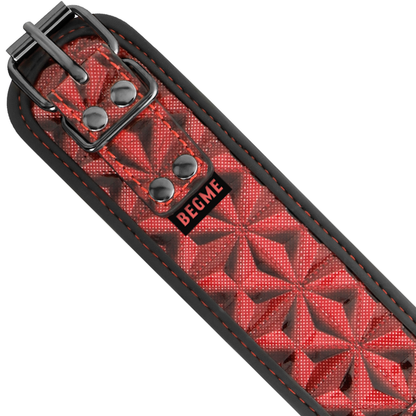 COLAR DE COURO VEGANO PREMIUM RED EDITION COM FORRO DE NEOPRENE