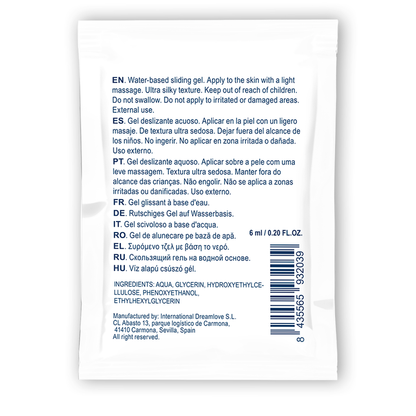 GEL DESLIZANTE À BASE DE ÁGUA WATERFEEL - NEUTRO 6 ML