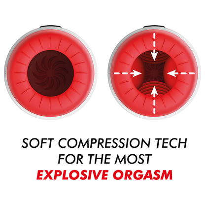ROCKET MASTURBATOR TECNOLOGIA DE COMPRESSO SUAVE E VIBRAÇÃO