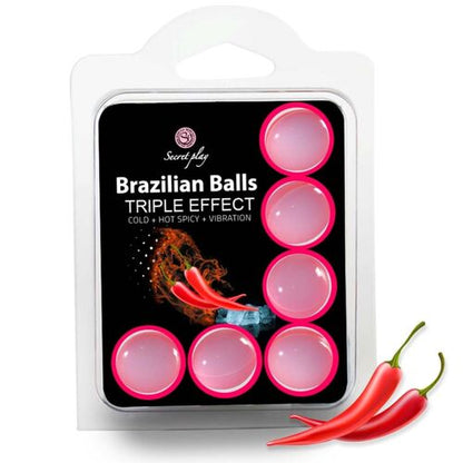CONJUNTO 6 BOLAS BRASILEIRAS EFEITO TRIPLO