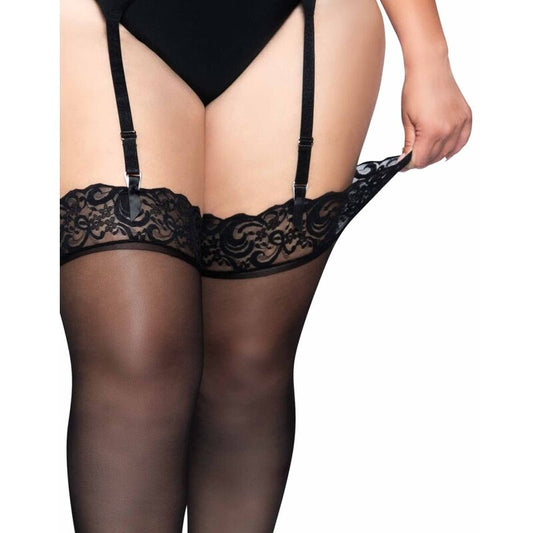 ALTA DE COXA DE NYLON TAMANHO PLUS SIZE