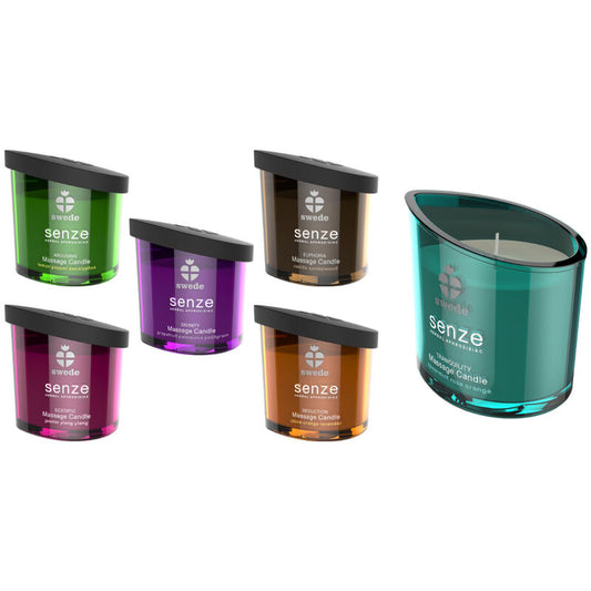 VELA DE MASSAGEM SENZE SEDUCTION - CRAVO, LARANJA, LAVANDA