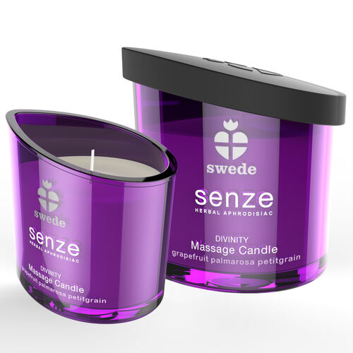 VELA DE MASSAGEM SENZE DIVINITY - TORANJA, PALMAROSA, PETITGRAIN