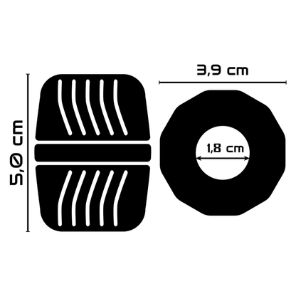 ANEL PARA O PÉNIS SUPER FLEXÍVEL E RESISTENTE 5 CM PR11 PRETO