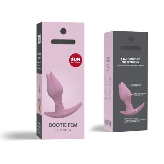 BOOTIE FEM FEMININO ANAL BUTT PLUG ROSE