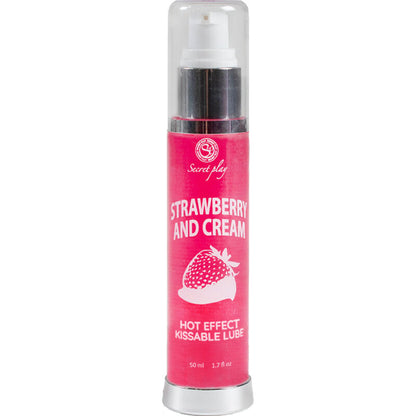 LUBRIFICANTE 2-1 EFEITO TÉRMICO MORANGO E CREME 50 ML