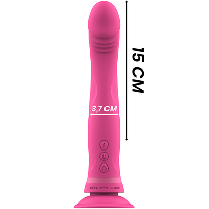 MICHELANGELO DILDO VIBRADOR SILICONE ROSA