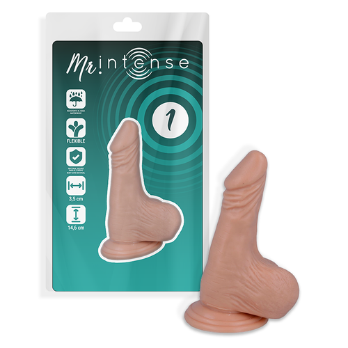 1 REALISTIC PENIS 14.6 CM -O- 3.5 CM