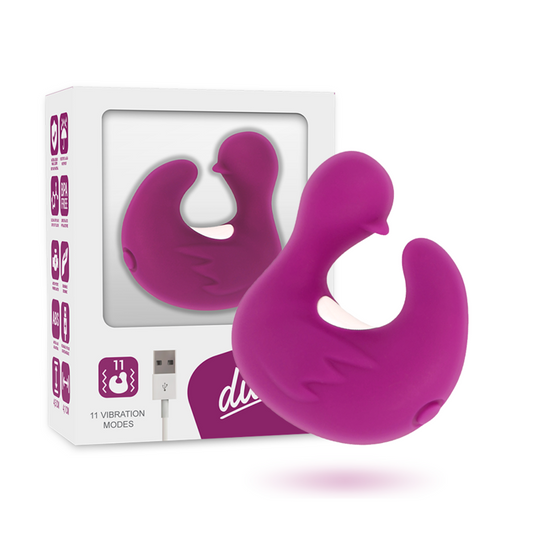 DEDAL DE PATO ESTIMULANTE DE SILICONE RECARREGÁVEL DUCKYMANIA