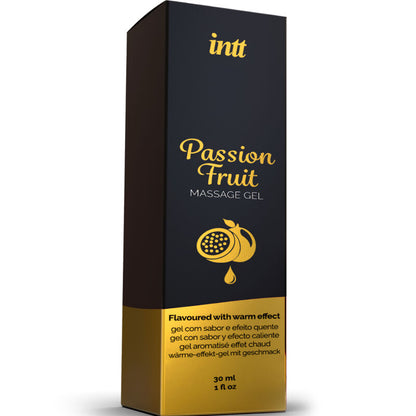 GEL DE MASSAGEM COM SABOR DE MARACUJÁ COM EFEITO CALOR