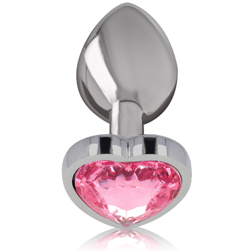 PLUG ANAL DE ALUMÍNIO METAL CORAO ROSA TAMANHO L