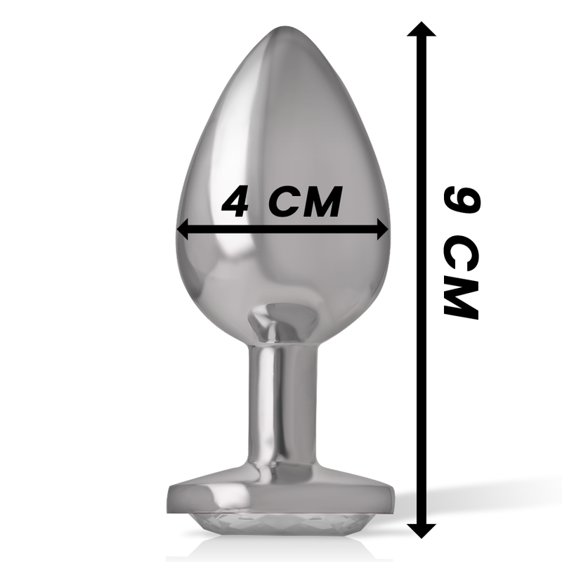 PLUG ANAL METAL ALUMÍNIO BRANCO CORAO TAMANHO L