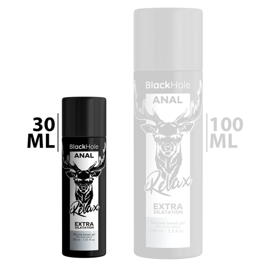 BLACK HOLE GEL BASE DE SILICONE DILATAÇÃO ANAL 30 ML