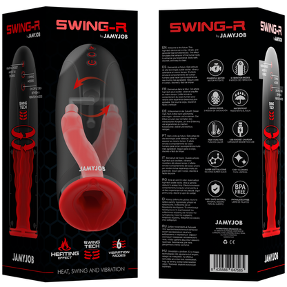 EFEITO DE AQUECIMENTO SWING-R, TECNOLOGIA DE SWING E MASTURBADOR DE VIBRAÇÃO