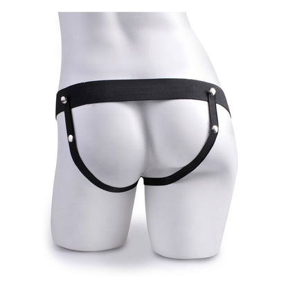 ARNÊS AJUSTVEL PÉNIS REALÍSTICO COM BOLAS SQUIRTING 19 CM