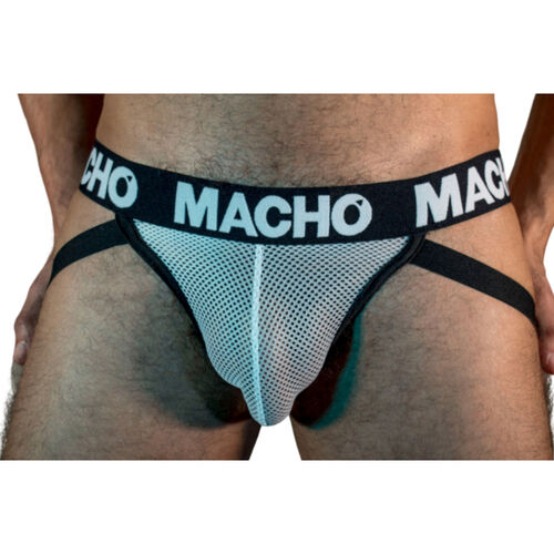 CUECA JOCK GRID BRANCO