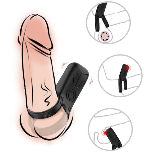 VIBRADOR DE ANEL DUPLO PRETO