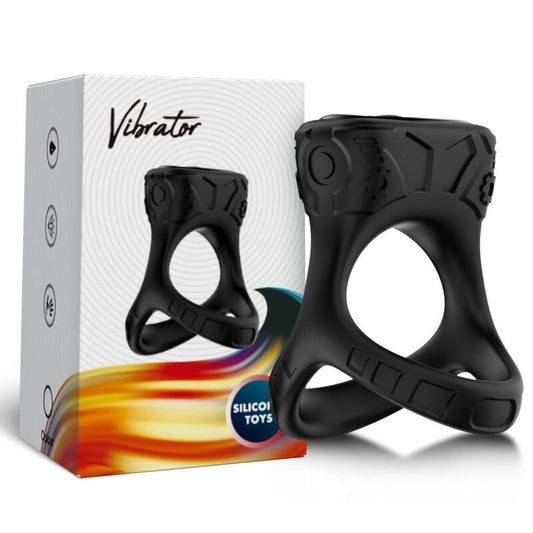 VIBRADOR DE ANEL E MULTPOSIÇÃO PRETO