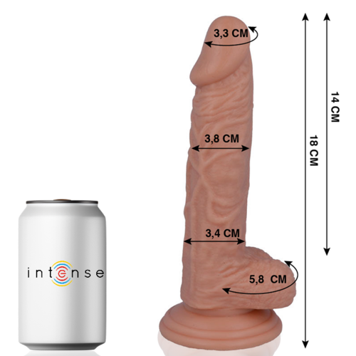 11 REALISTIC PENIS 18 CM -O- 3.8 CM