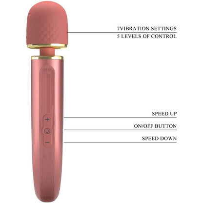 MASSAGER 7 MODOS DE VIBRAÇÃO ROSA
