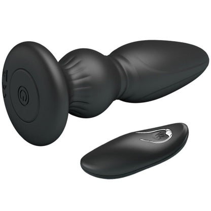 PLUGUE ANAL DE CONTROLE REMOTO VIBRADOR PODEROSO PRETO