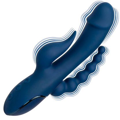 VIBRADOR TRIPLO ORGASMOS AZUL