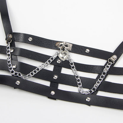 ARNÊS CORSET COM CORRENTE TAMANHO ÚNICO